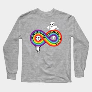Infinite Lives and Loves Diversity Rainbow Ghosts Long Sleeve T-Shirt